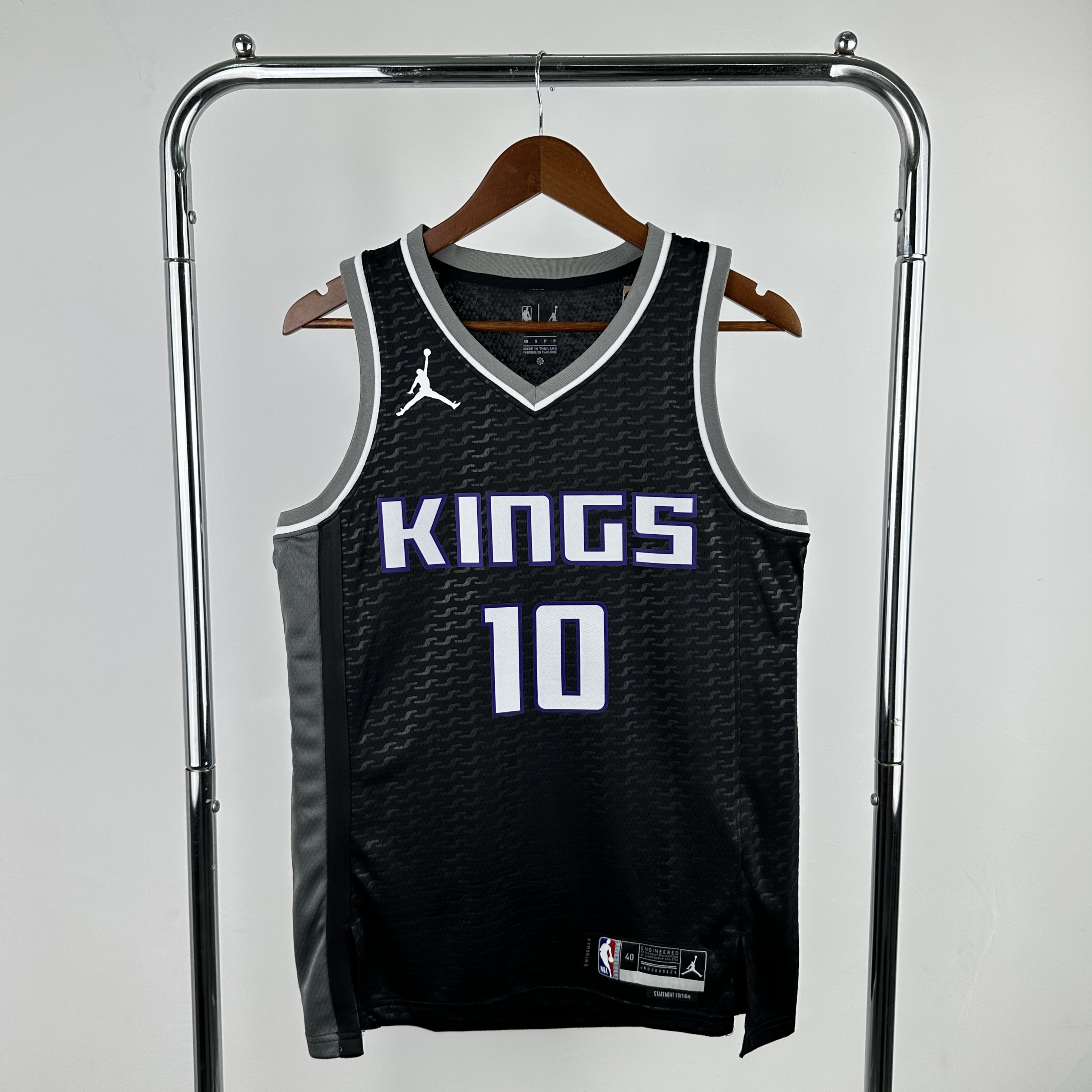 Men Sacramento Kings #10 DeRozan Black Jordan style 2023 NBA Jersey->sacramento kings->NBA Jersey